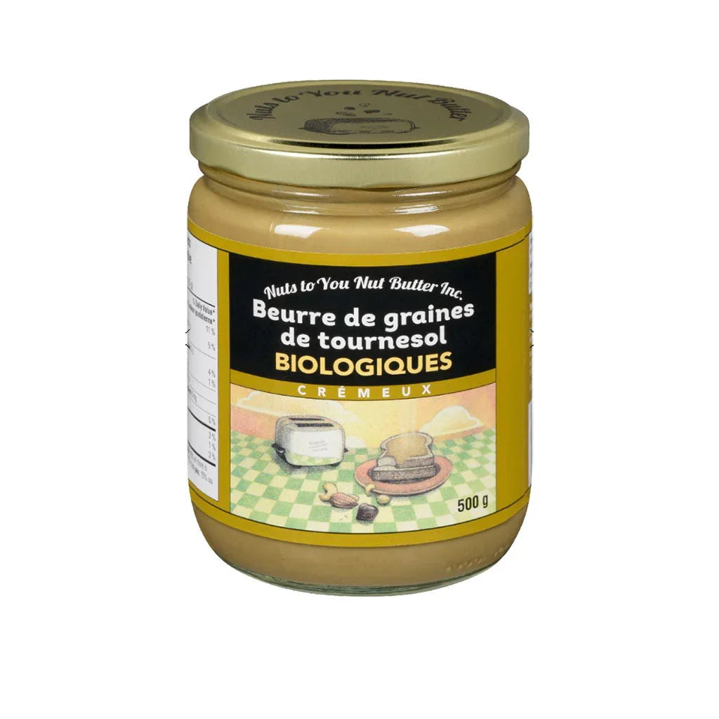 nuts to you creamy organic sunflower seed butter 500 g