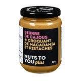 crunchy cashew butter with macadamia and pistachios Nuts to You - La Boite à Grains