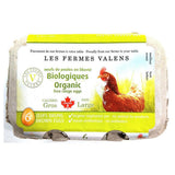 Oeufs Bruns de Poules en Liberté Calibre Gros Biologiques Les Fermes Valens - La Boite à Grains