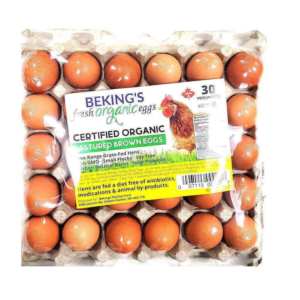 Oeufs Bruns Medium Biologiques Beking's - La Boite à Grains