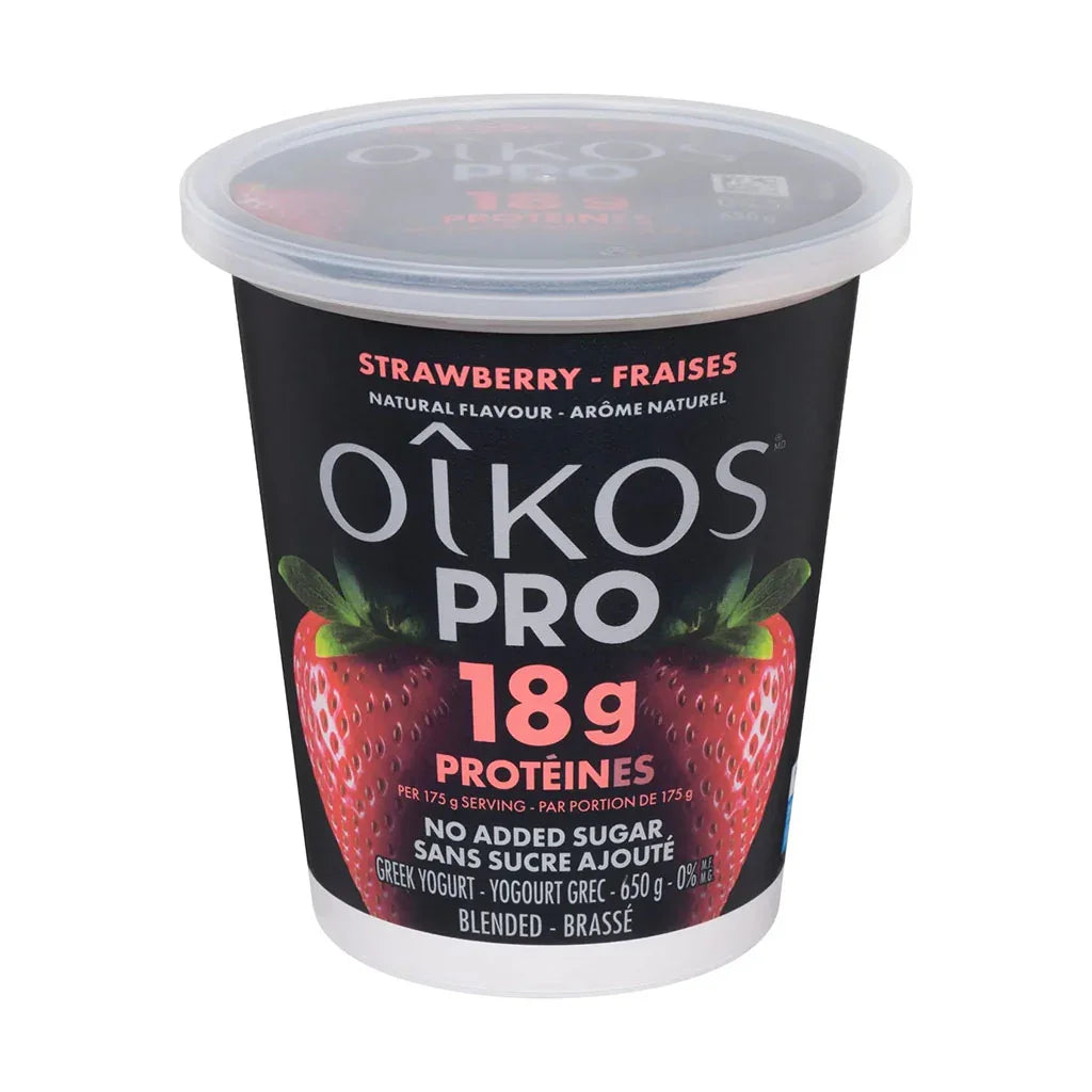 yogourt grec Oikos Pro fraise - La Boite à Grains