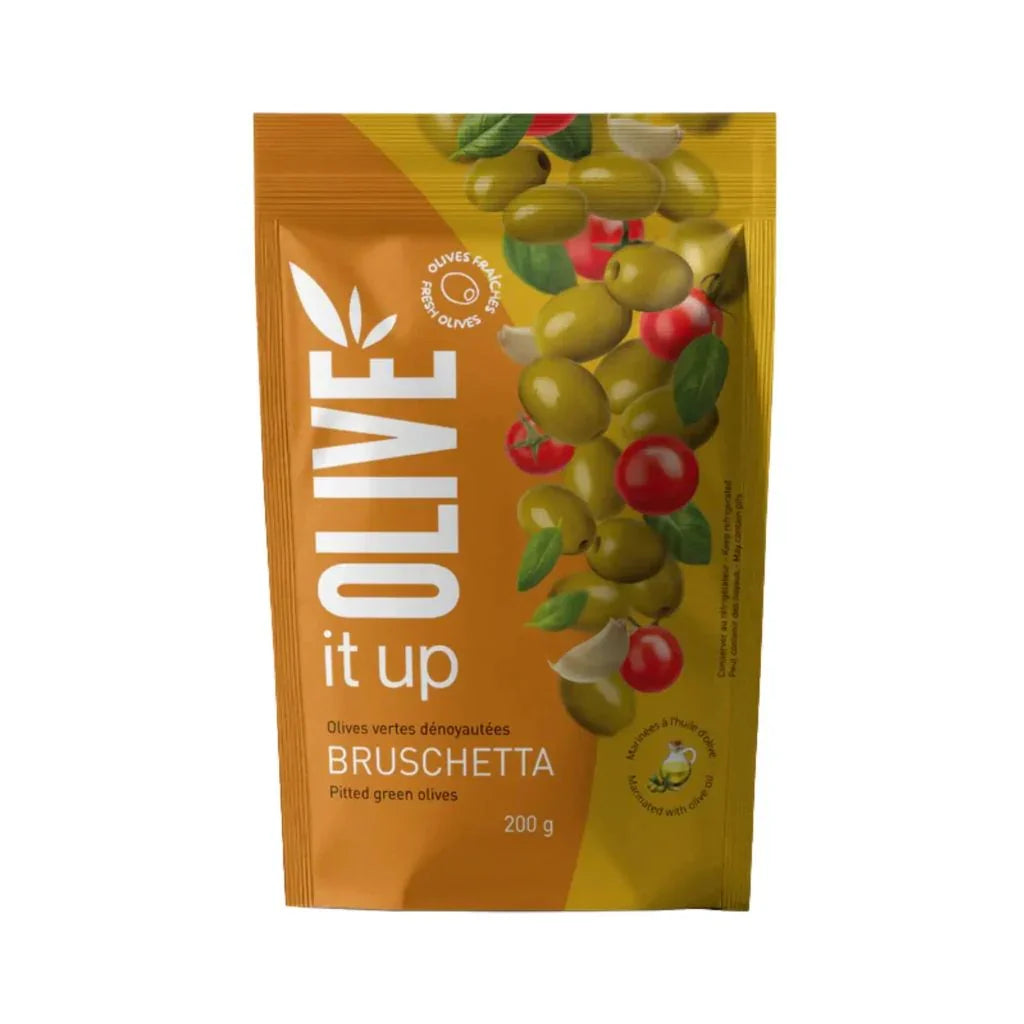 olives vertes dénoyautées Bruschetta - La Boite à Grains