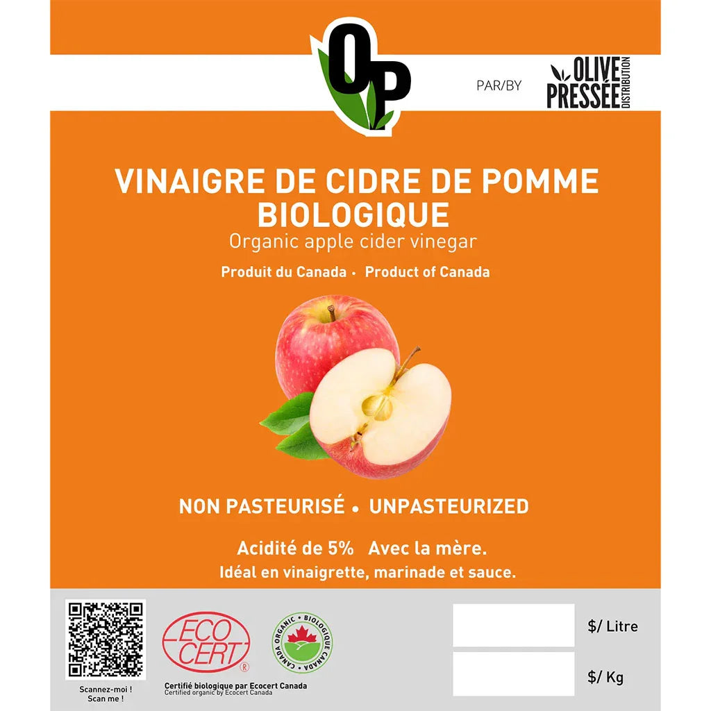 Organic Cider Vinegar (Bulk) Pressed Olive - La Boite à Grains