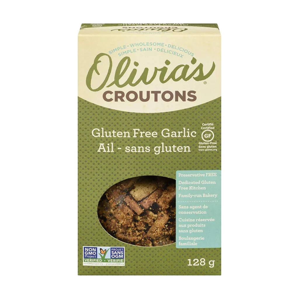 croutons Olivia's ail sans gluten - La Boite à Grains