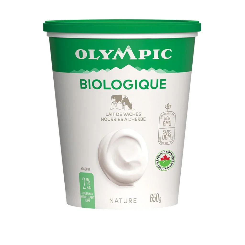 yogourt nature biologique 2% Olympic - La Boite à Grains
