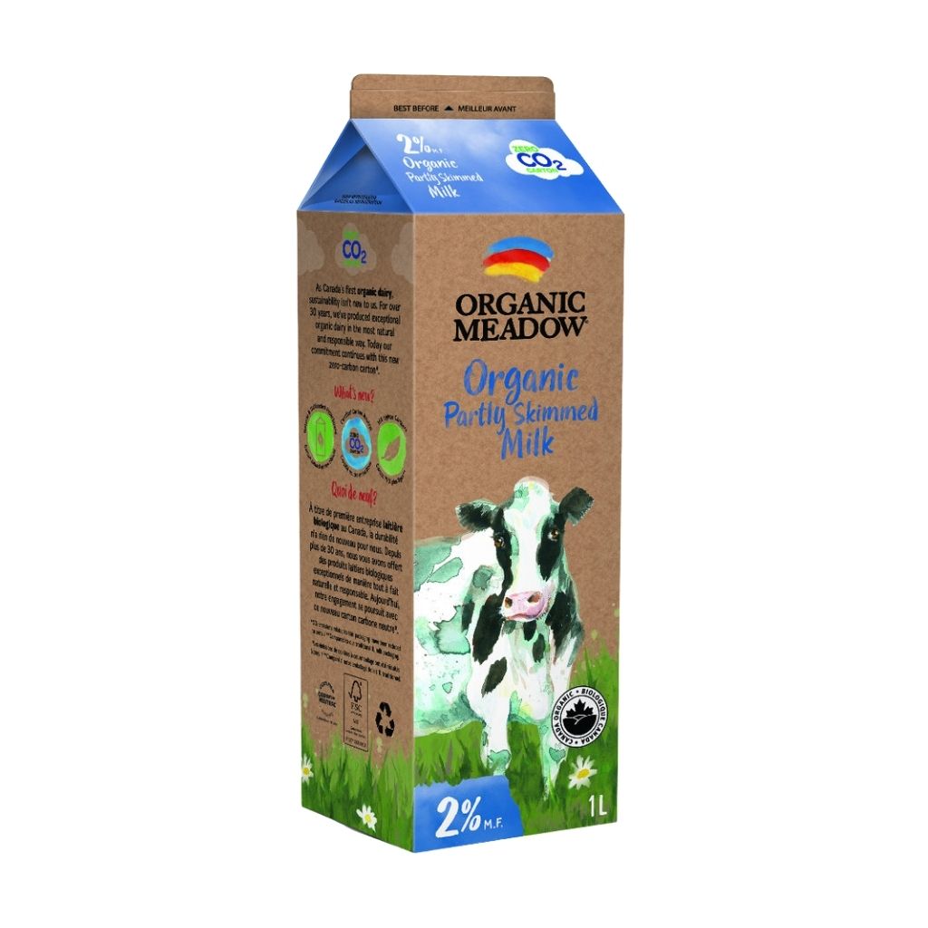 lait 2% biologique Organic Meadow - La Boite à Grains