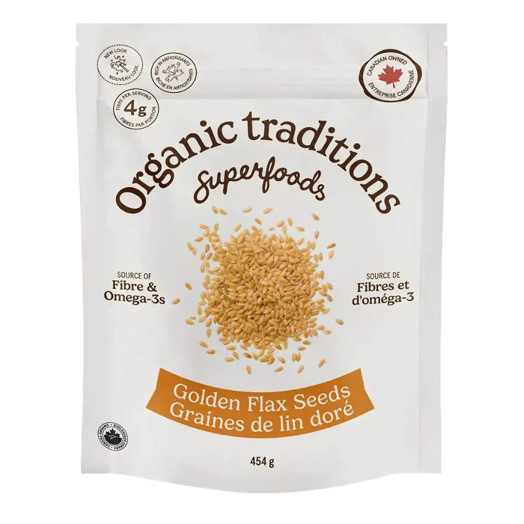 graines de lin doré biologiques Organic Traditions - La Boite à Grains