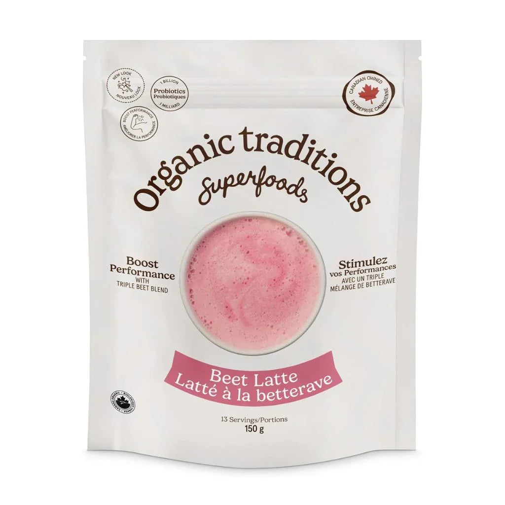 latté à la betterave biologique Organic Traditions - La Boite à Grains