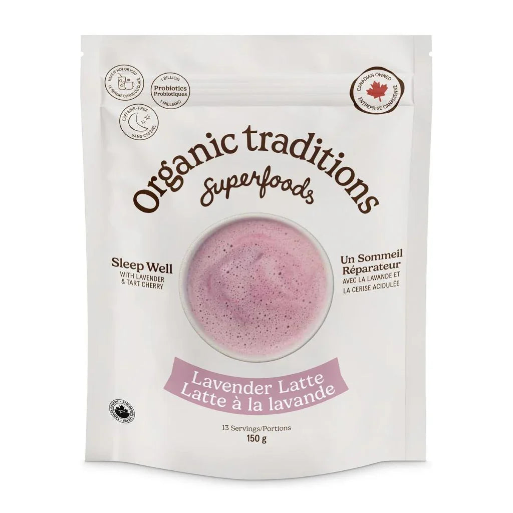 latté à la lavande biologique Organic Traditions - La Boite à Grains