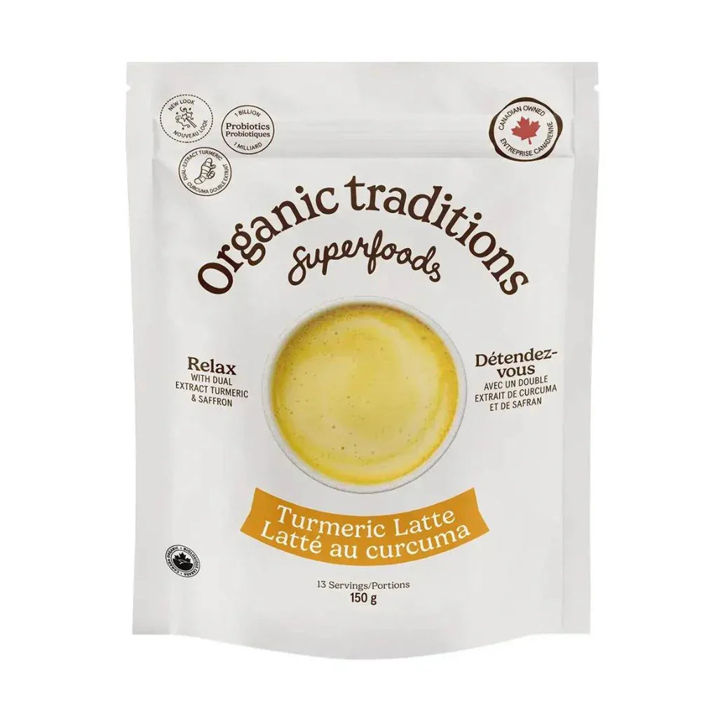 latté au curcuma Organic Traditions - La Boite à Grains