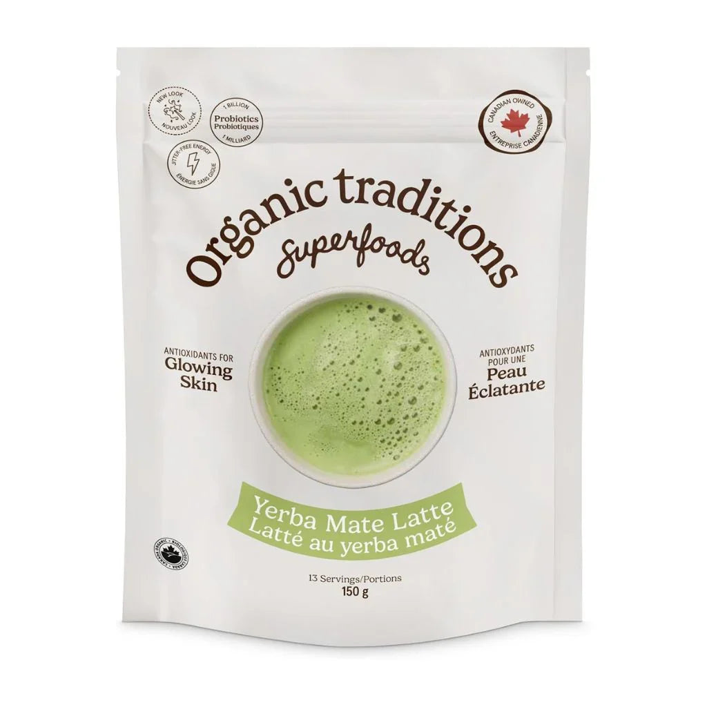 latté au yerba maté biologique Organic Traditions - La Boite à Grains