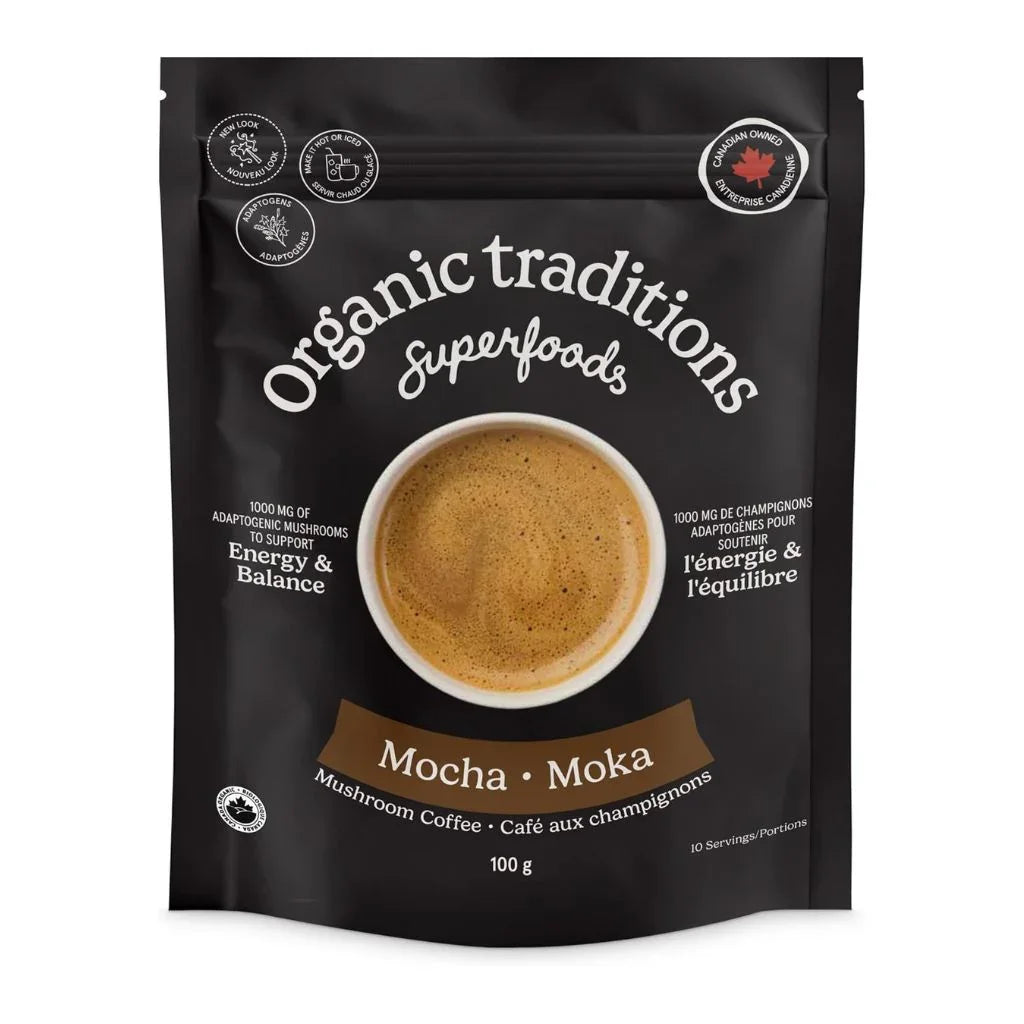 moka café aux champignons biologique Organic Traditions - La Boite à Grains