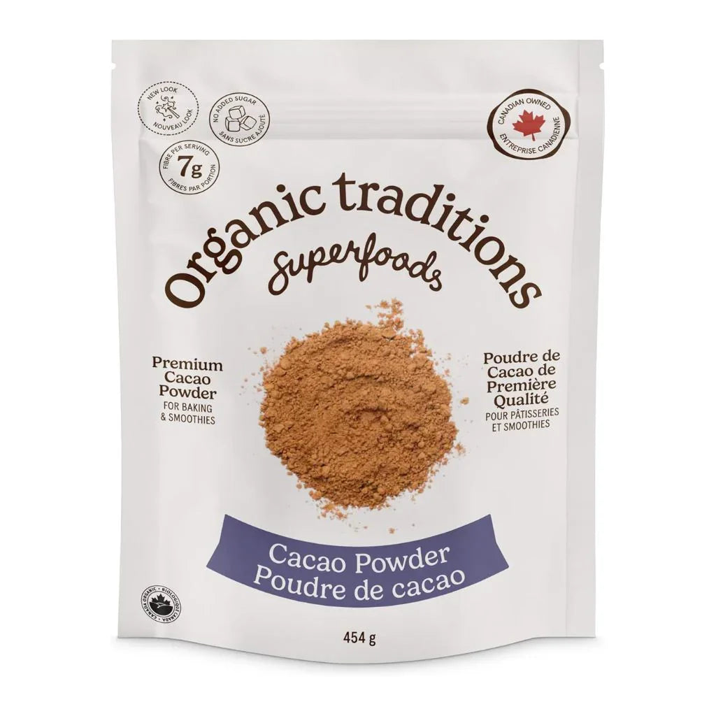 poudre de cacao biologique Organic Traditions - La Boite à Grains