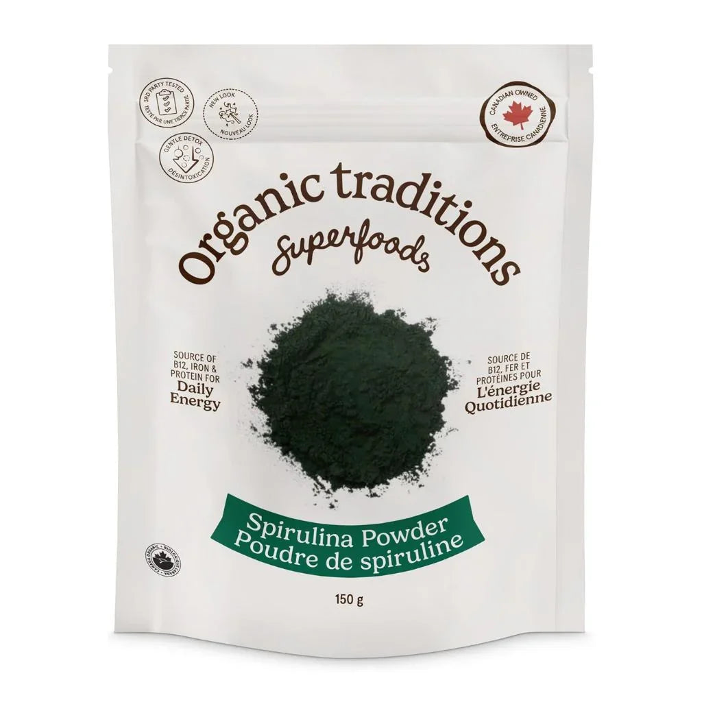 poudre de spiruline biologique Organic Traditions - La Boite à Grains
