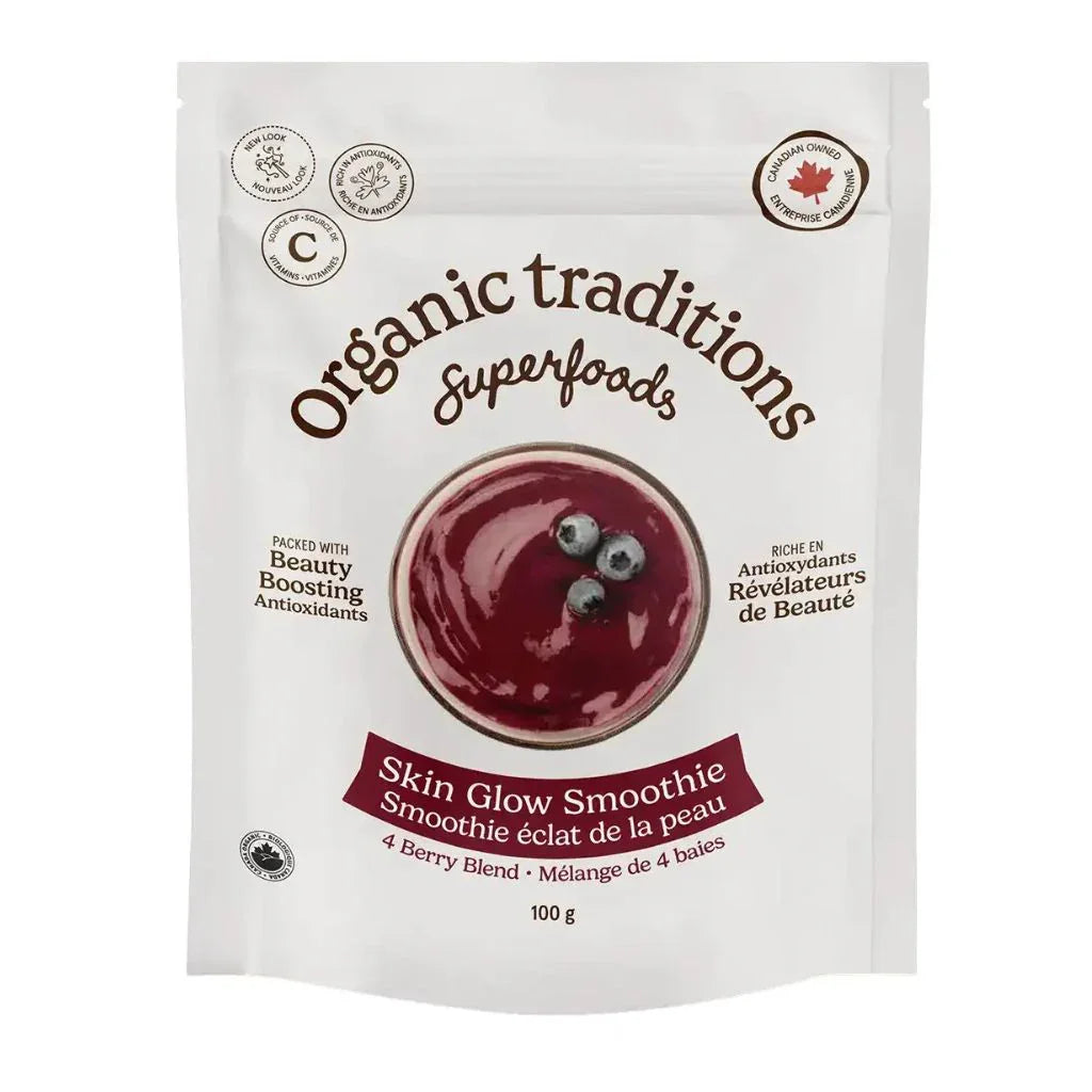 smoothie éclat de la peau mélange de 4 baies Organic Traditions - La Boite à Grains