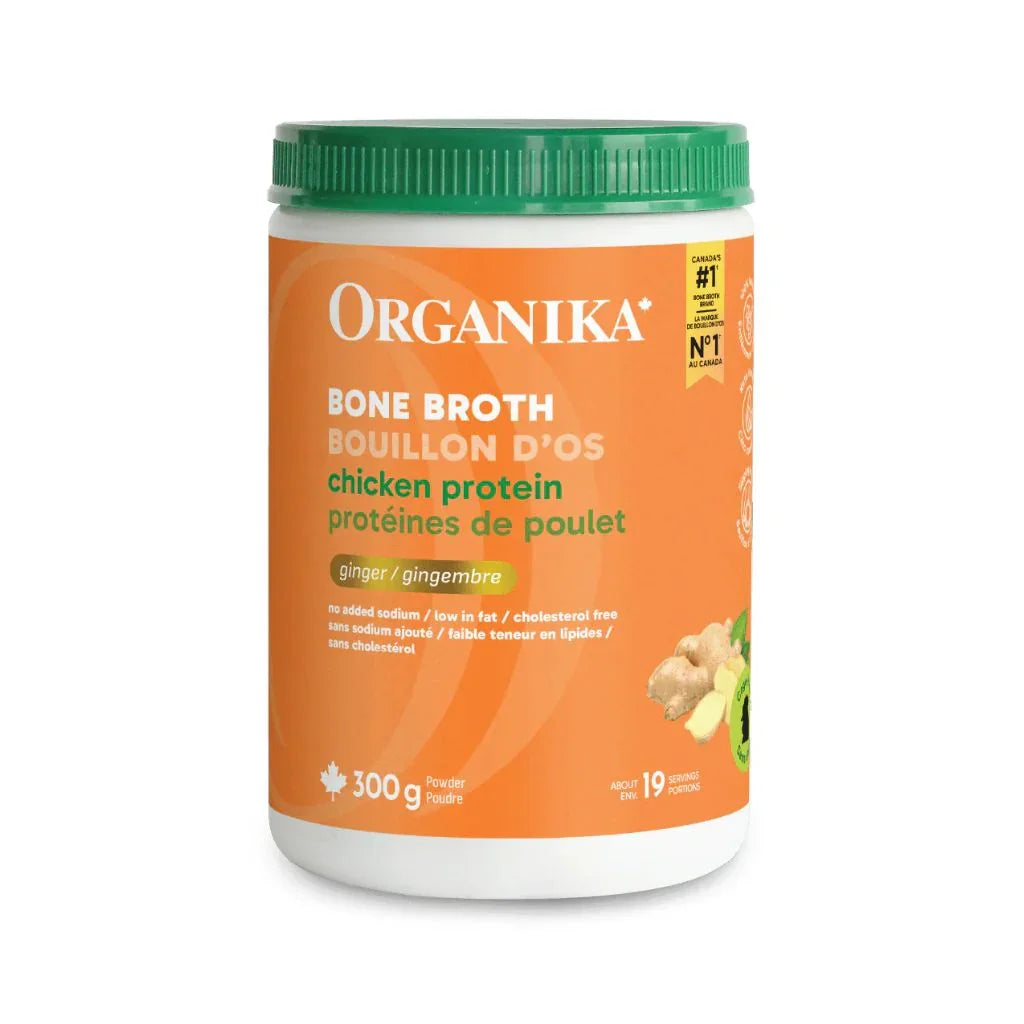Organika bouillon protéines de poulet gingembre - La Boite à Grains