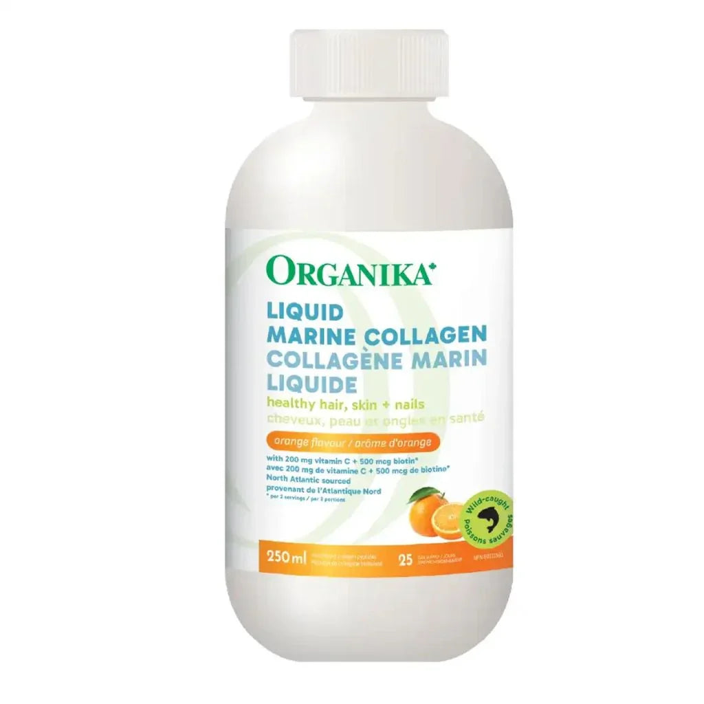 collagène marin liquide orange Organika - La Boite à Grains