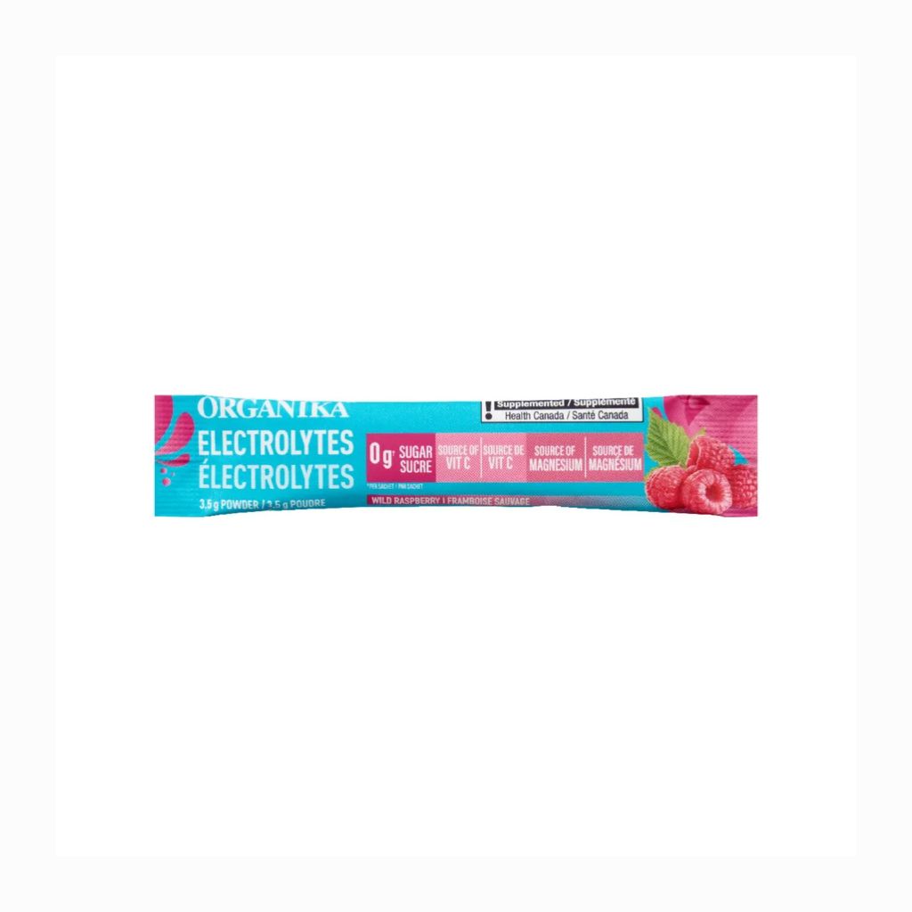 électrolytes framboises sauvages Organika - La Boite à Grains