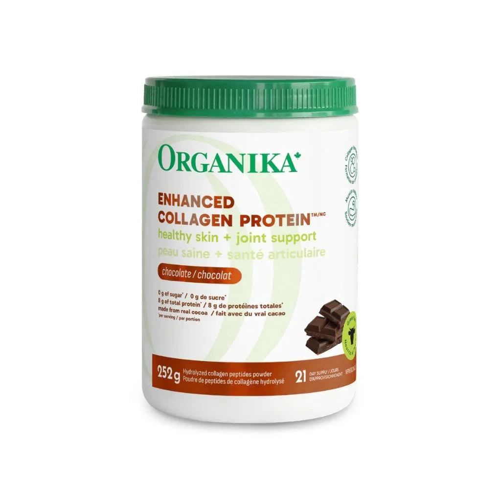 Enhanced collagen protein chocolat Organika - La Boite à Grains