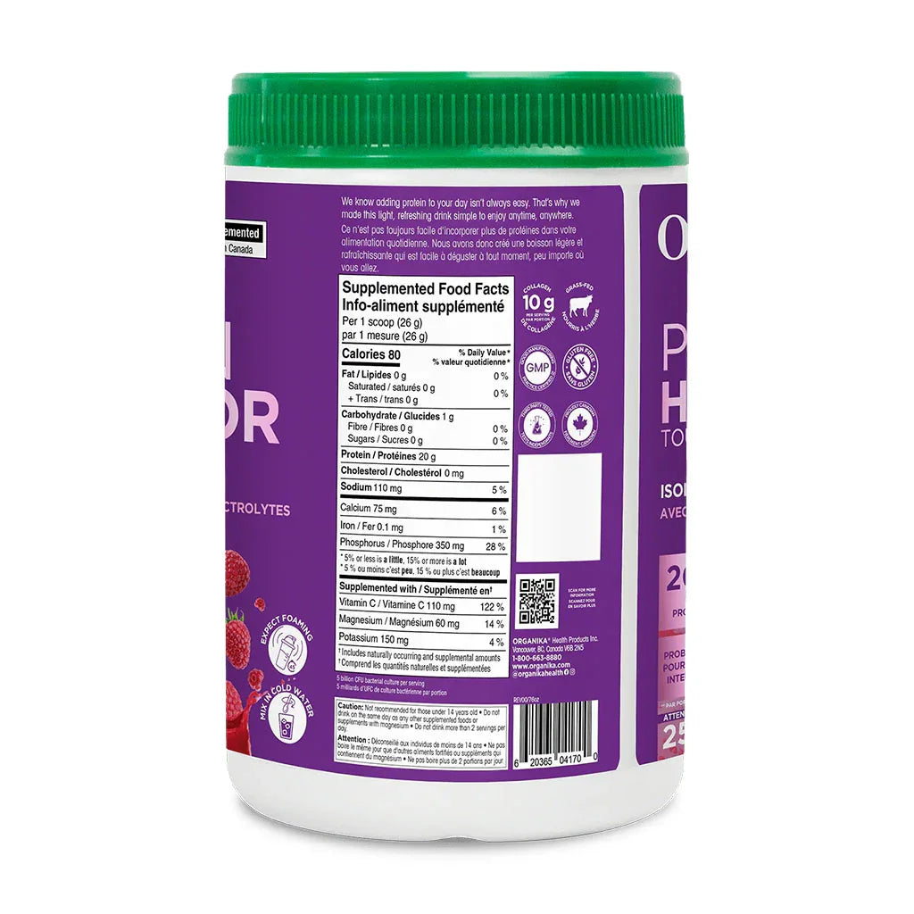 proteins and hydration wild raspberry Organika - La Boite à Grains