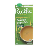 bouillon de poulet faible teneur en sodium biologique Pacific Foods - La Boite à Grains