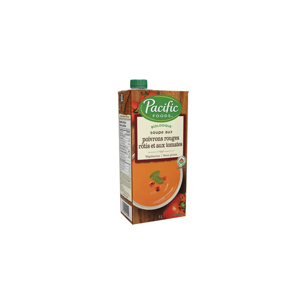 pacific foods roasted red pepper and tomato soup 1 liter