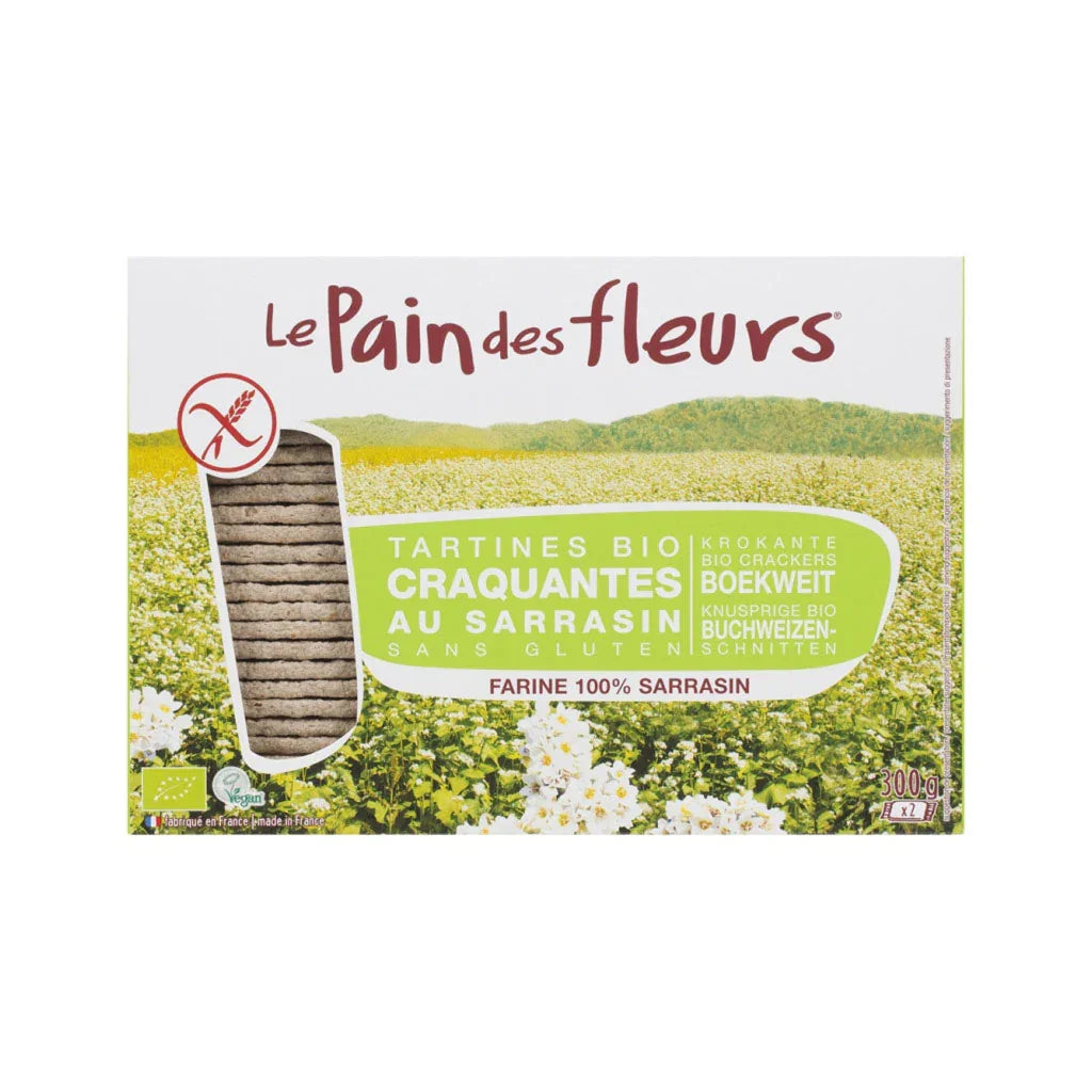 crunchy toast with organic buckwheat Le Pain des Fleurs - La Boite à Grains