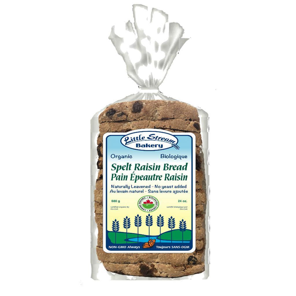 Organic Raisin Spelled Bread with Natural Sourdough Little Stream Bakery - La Boite à Grains