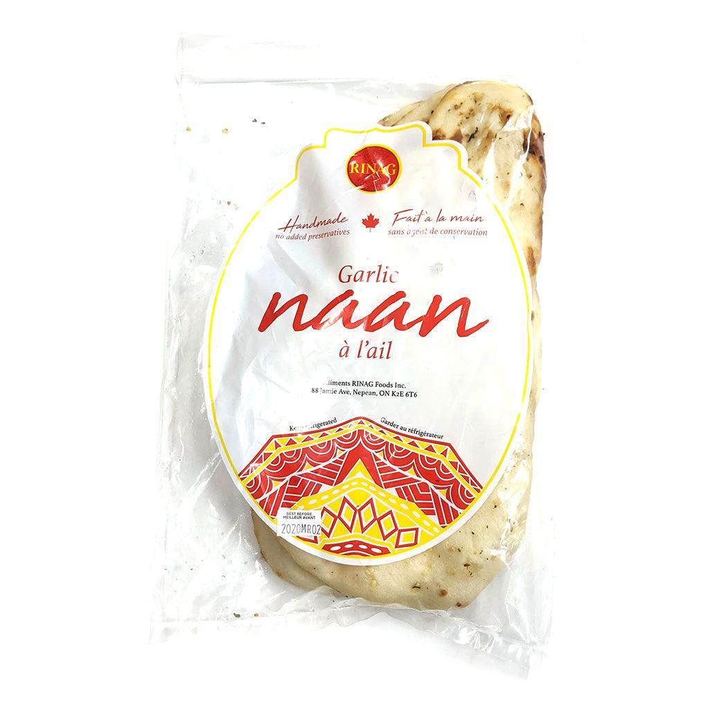 Pains Naan à l'Ail Faits à la Main Rinag - La Boite à Grains