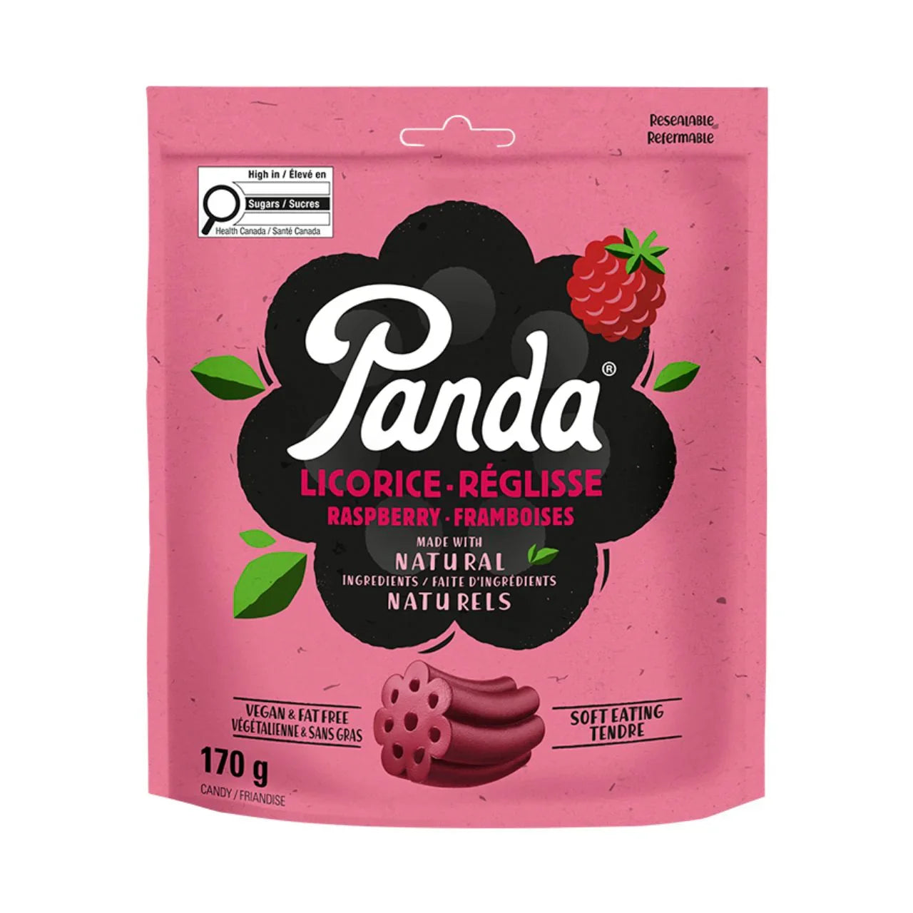 réglisse framboise Panda - La Boite à Grains