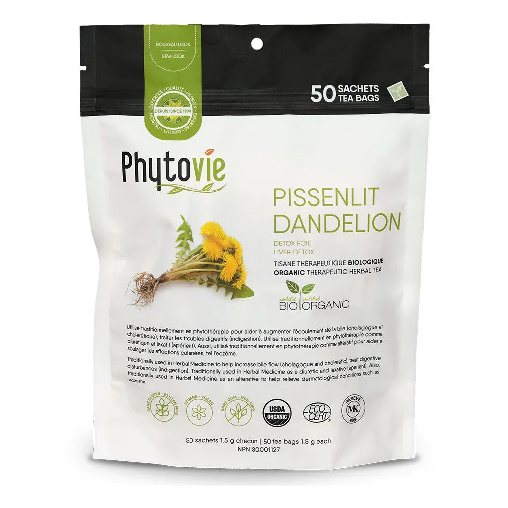 organic dandelion herbal tea Phytovie - La Boite à Grains