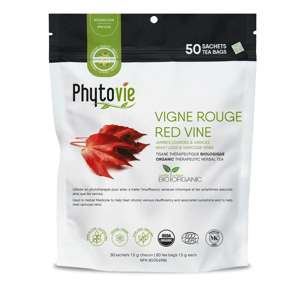 Phytovie organic red vine herbal tea - La Boite à Grains