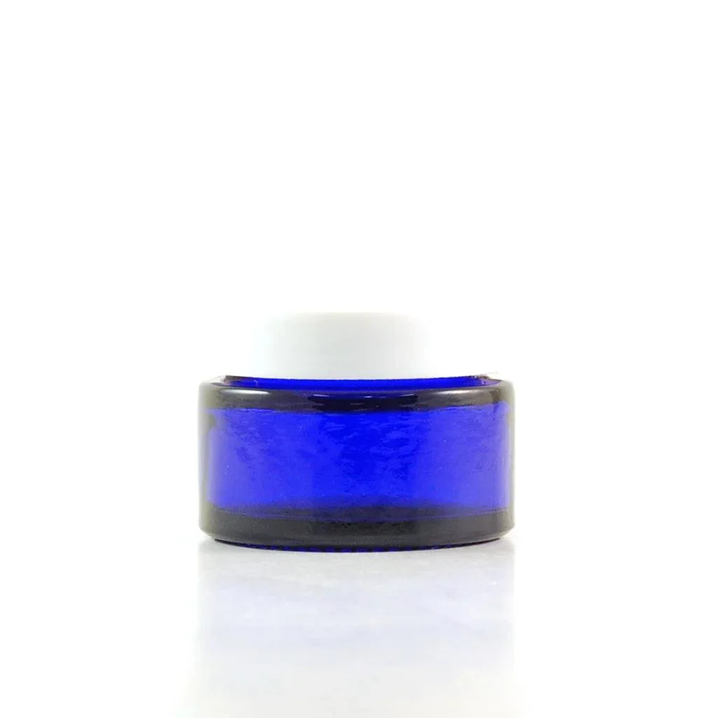 Pot Bleu Cobalt avec Couvercle Blanc La Boite à Grains - La Boite à Grains