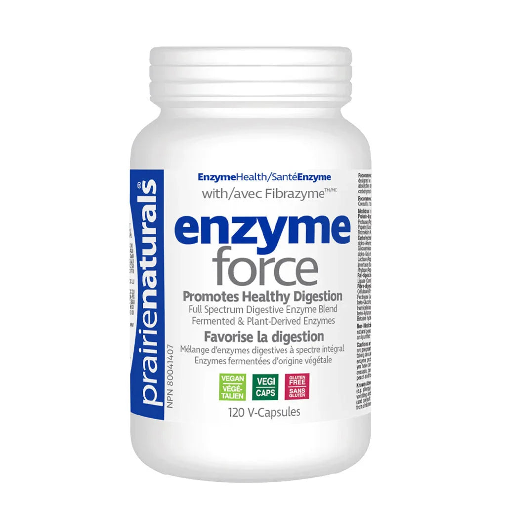 Prairie Naturals Enzyme Force 120 vegetable capsules - La Boite à Grains