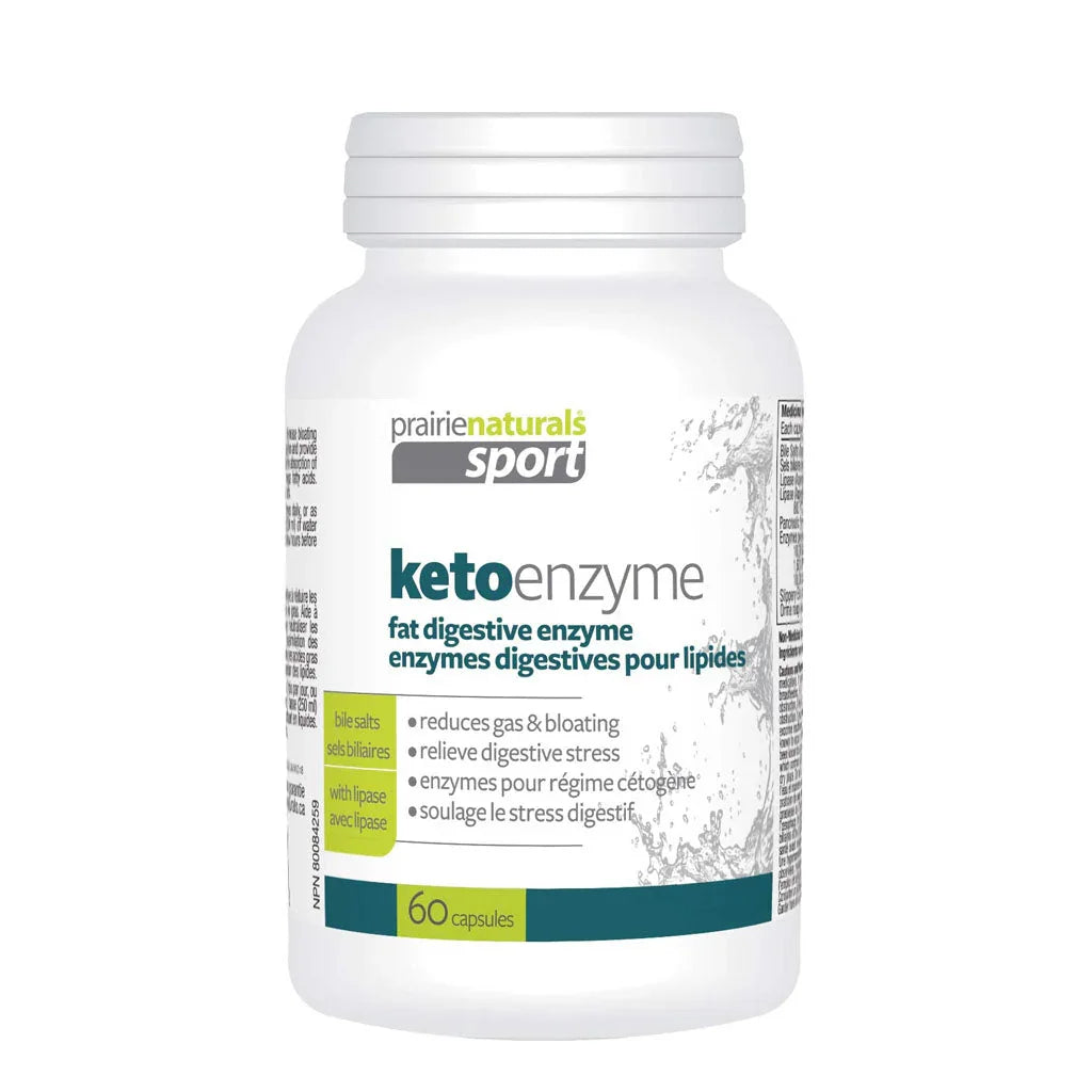 Prairie Naturals Enzymes Digestives KetoEnzyme 60 capsules - La Boite à Grains