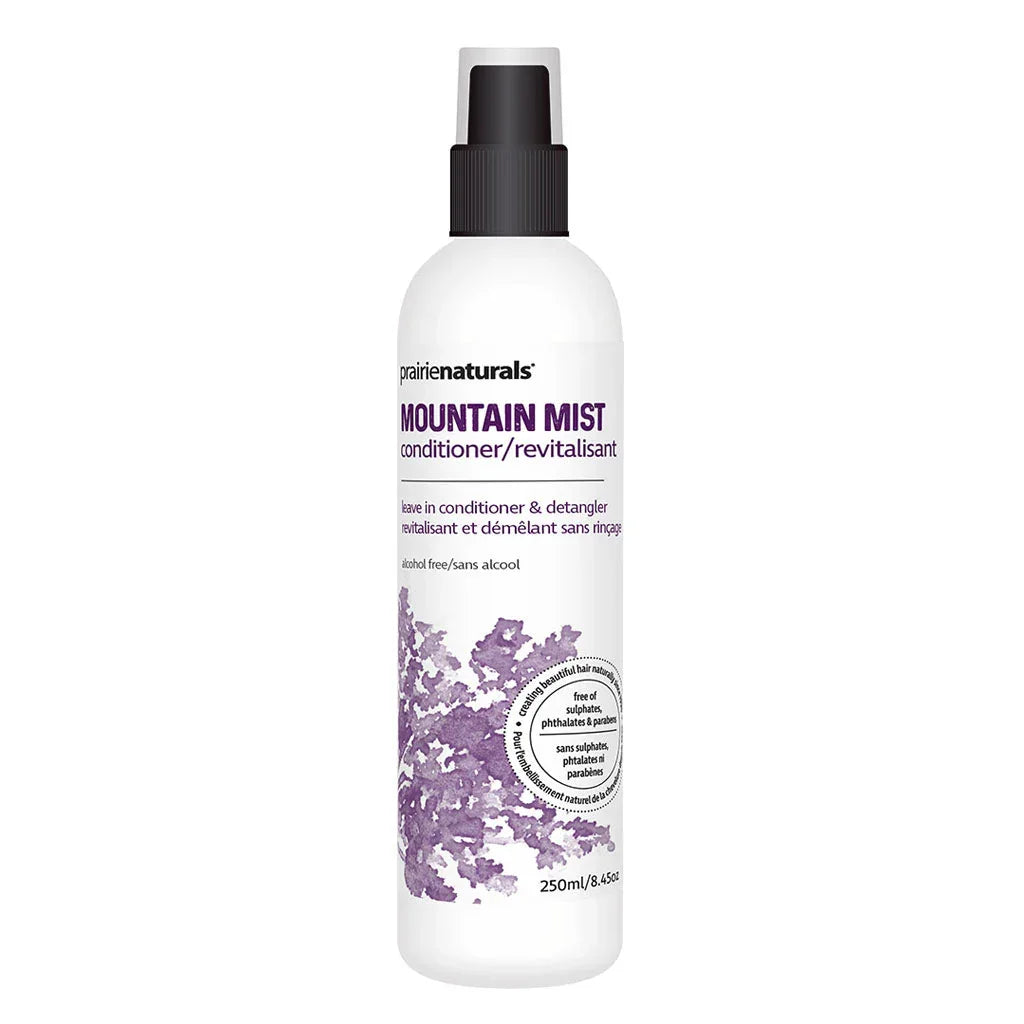 prairie naturals leave-in conditioner and detangler mountain mist 250 ml - the grain box