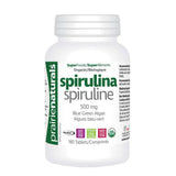Prairie Naturals Spiruline 500 mg Biologique 180 Comprimés - La Boite à Grains