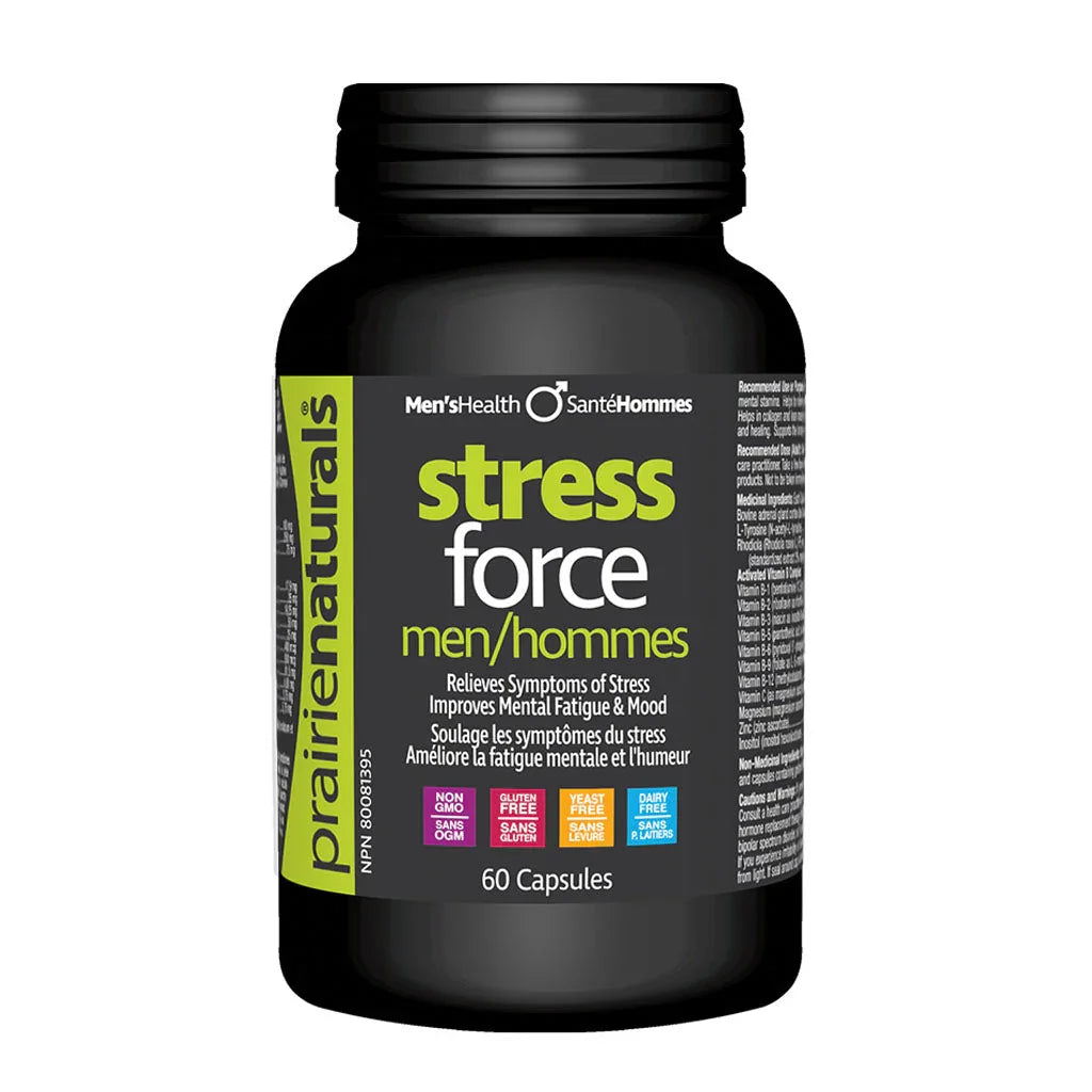 Prairie Naturals Stress Force Men 60 capsules - La Boite à Grains