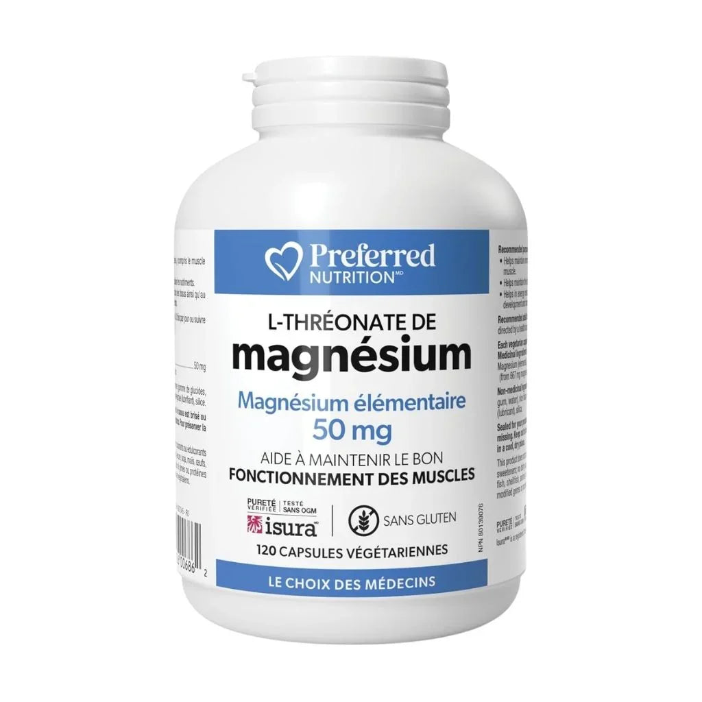 l-thréonate de magnésium Preferred Nutrition - La Boite à Grains