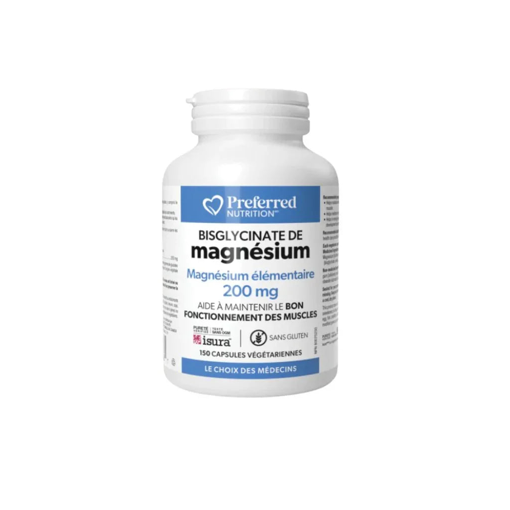bisglycinate de magnésium Preferred Nutrition - La Boite à Grains