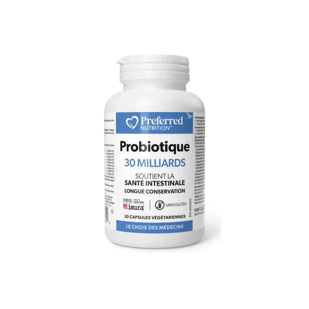 probiotiques 30 milliards Preferred Nutrition - La Boite à Grains