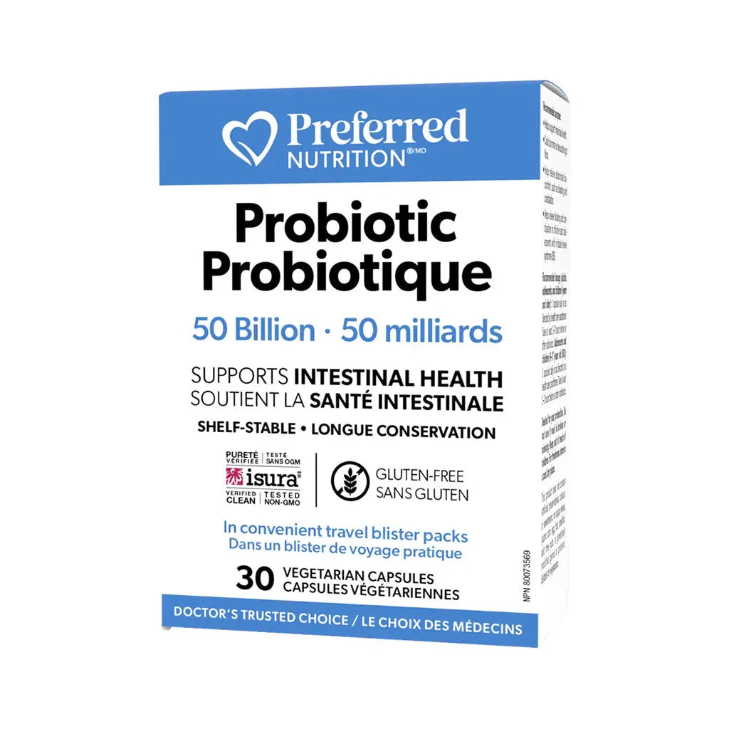 probiotiques 50 milliards Preferred Nutrition - La Boite à Grains