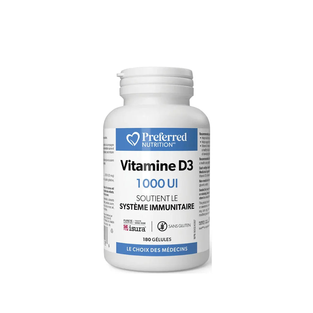 vitamine d3 1000 ui preferred nutrition - La Boite à Grains