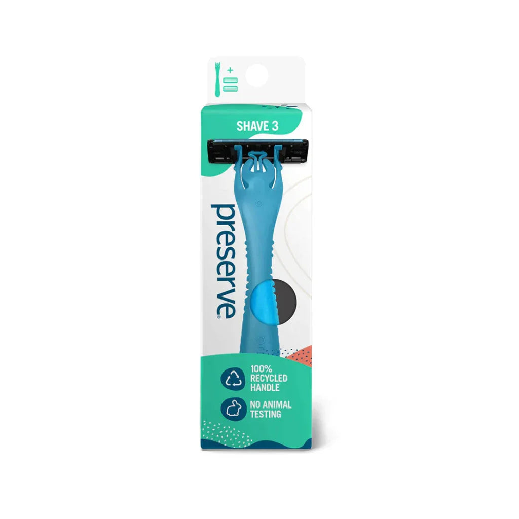 preserve shave 3 recycled plastic razor