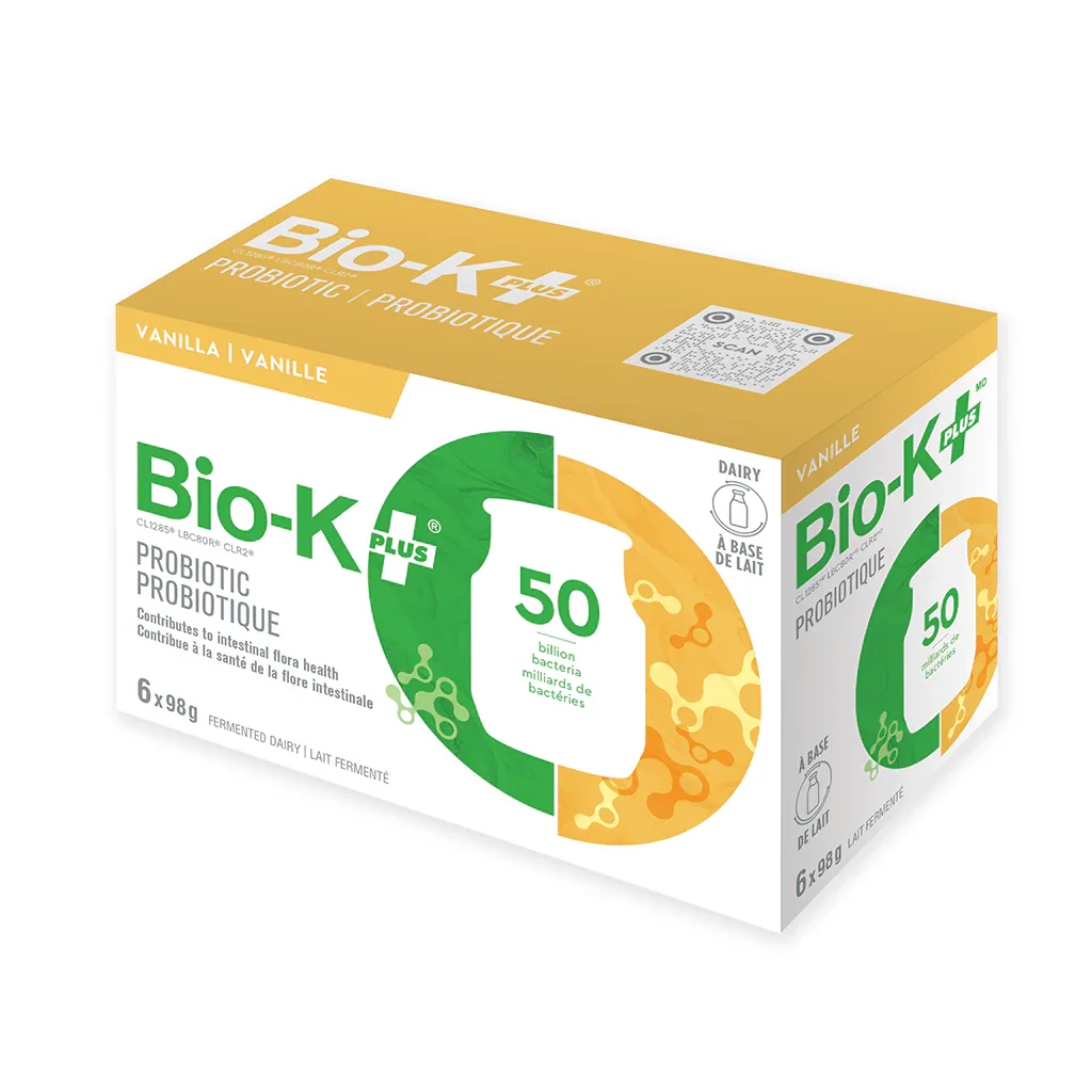 Vanilla Drinking Probiotic Bio-K+ - La Boite à Grains