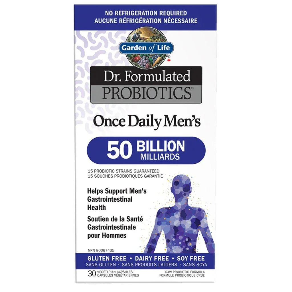 Once Daily Men’s Probiotics (Room Temperature Stable) Garden of Life - La Boite à Grains