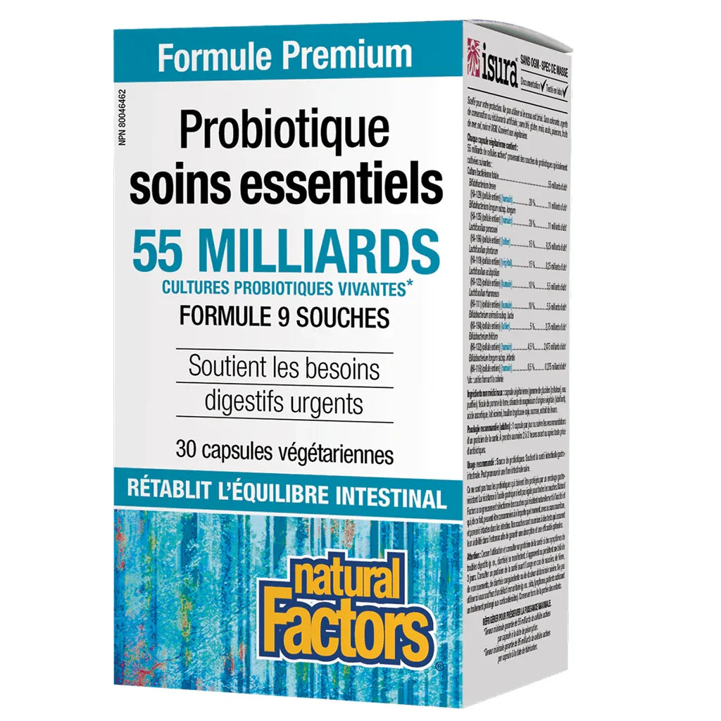 Natural Factors Essential Care Probiotics - La Boite à Grains