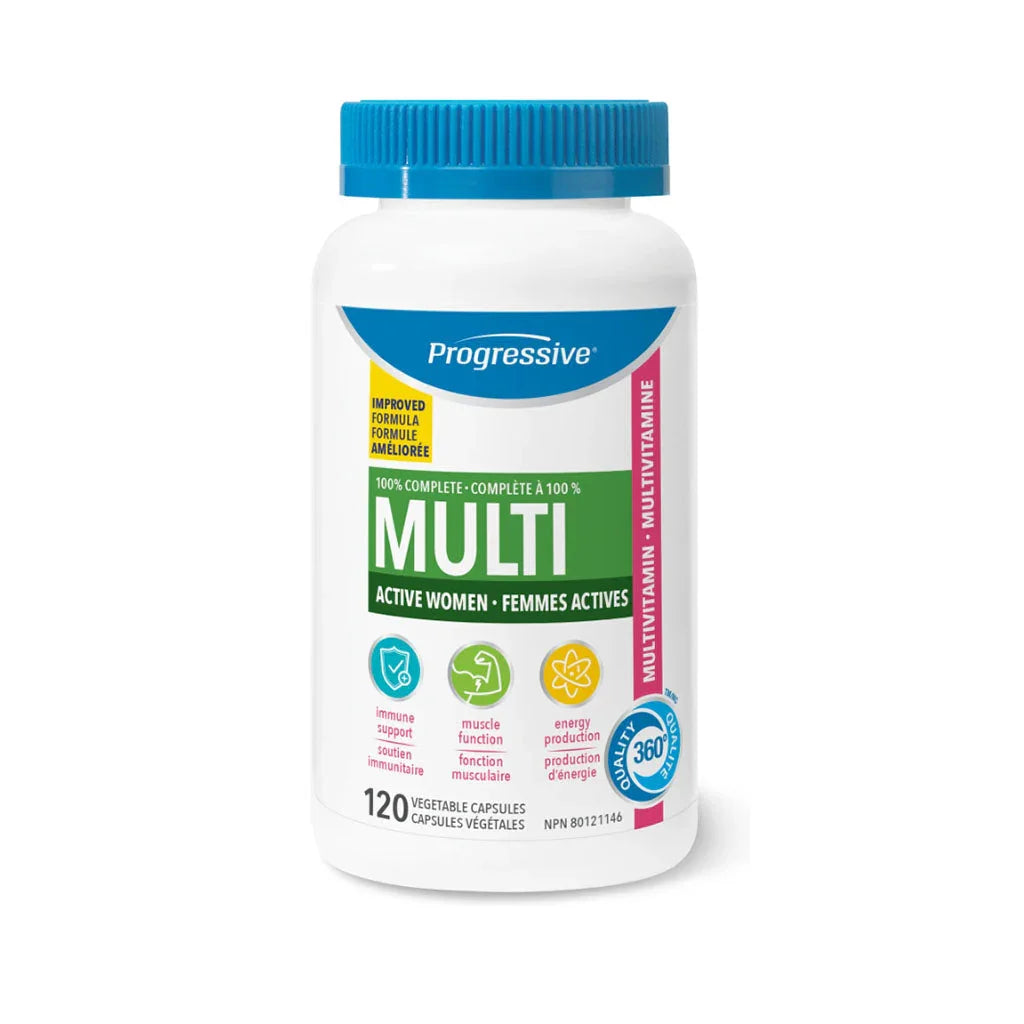 progressive multi active women multivitamin 120 vegetable capsules