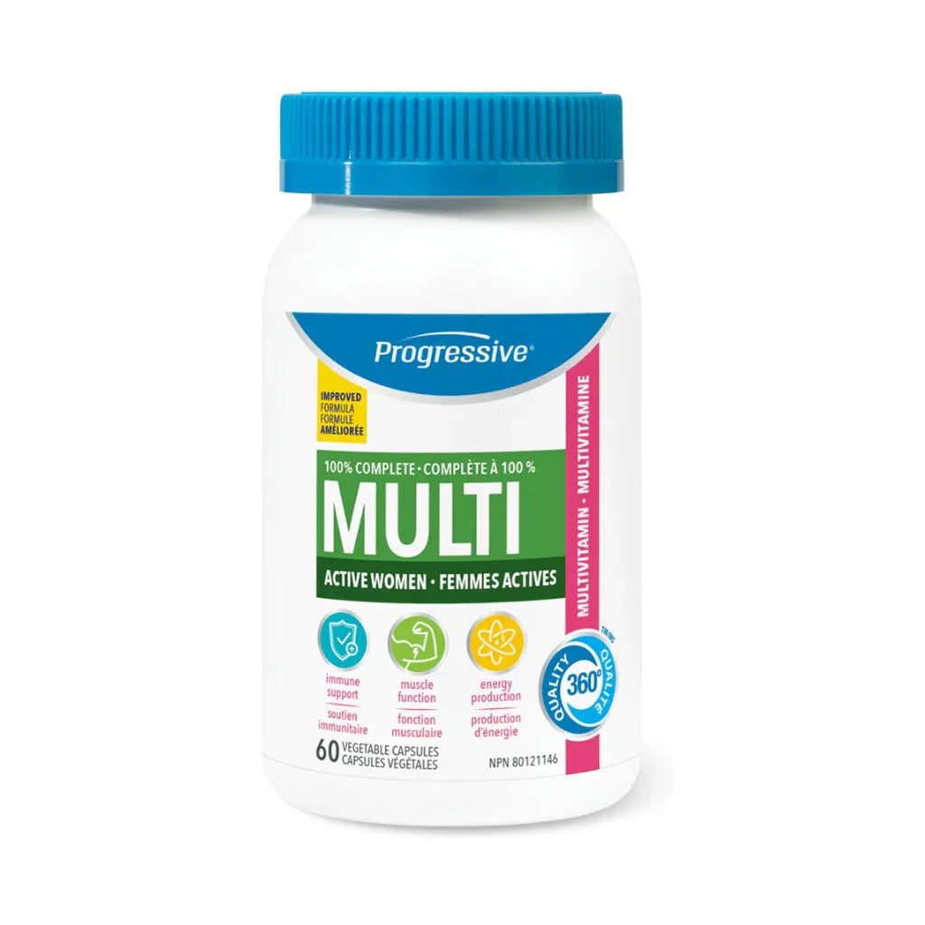 progressive multi active women multivitamin 60 vegetable capsules