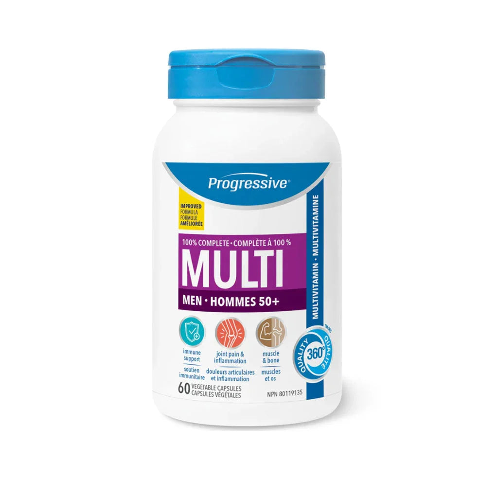progressive multi men 50 plus multivitamin 60 vegetable capsules